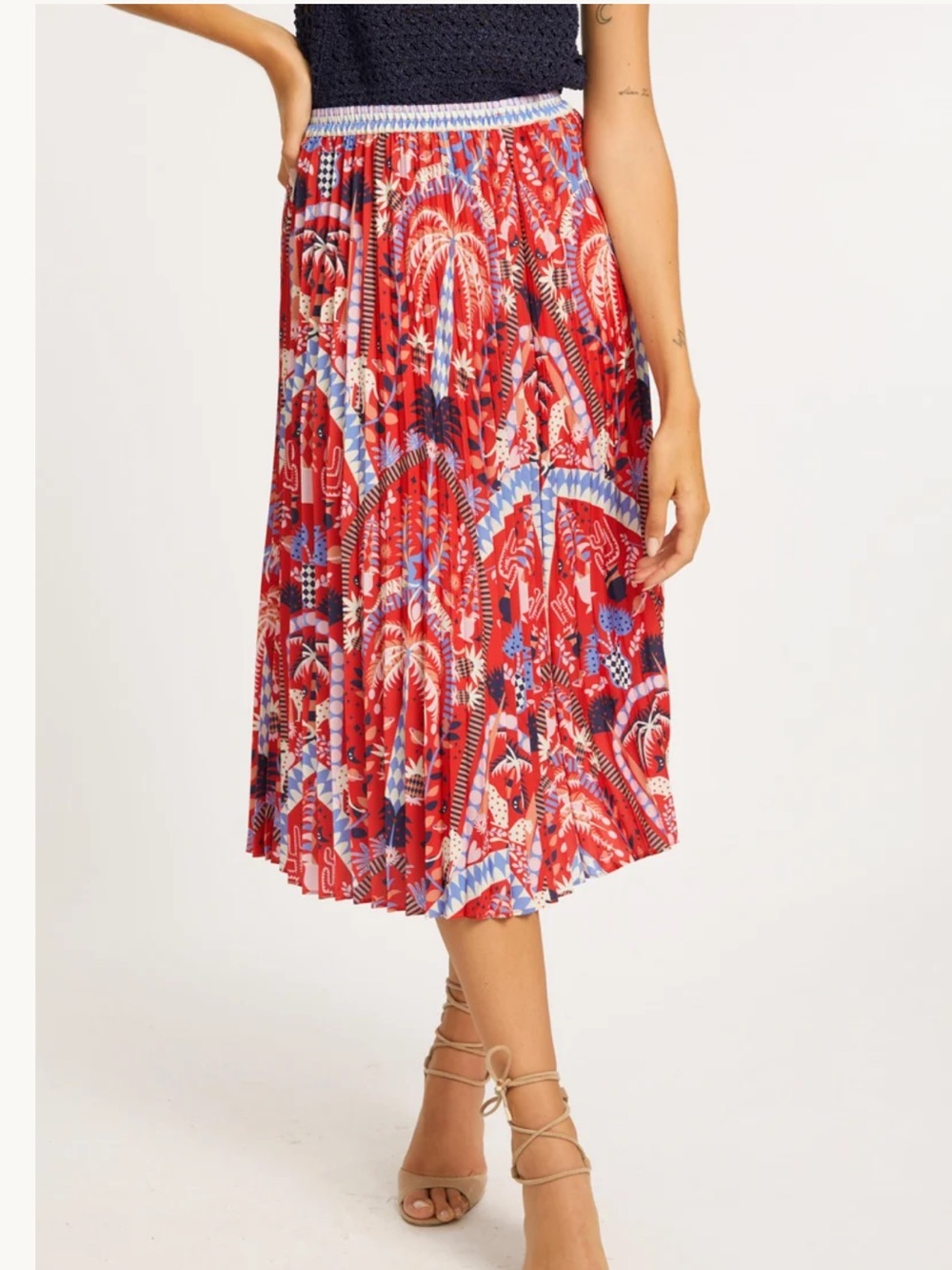 Caballero Mia Skirt in the Ruby Tiger Tropics